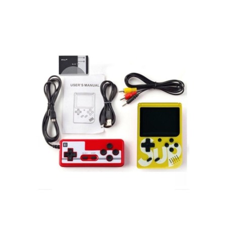 SUP Oyun Konsolu 400 Oyunlu Mini Atari Gameboy Sarı