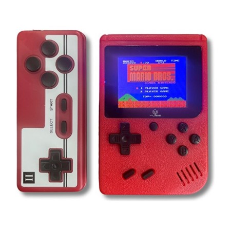 Yues Retro El Atarisi 400 Oyunlu Nostalji Oyun Konsolu 2 Kişilik Kırmızı