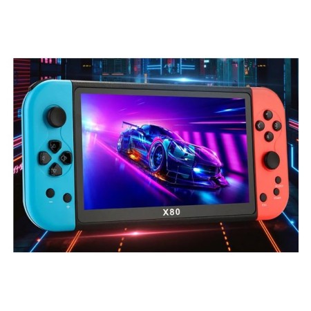 X80 RETRO OYUN KONSOLU 7'' EKRAN MULTİMEDİA 20.000 OYUN HDMI ÇIKIŞLI
