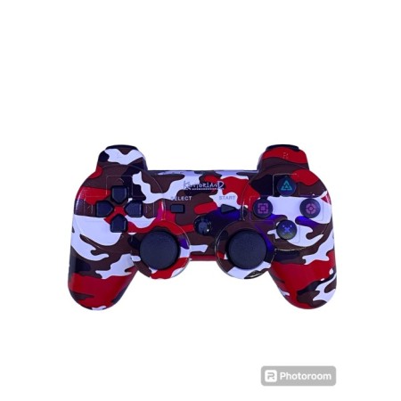 Kontorland  P3G - PS3/PC Uyumlu Titreşimli Kablosuz Oyun Kolu GamePad Kırmızı Kmuflaj