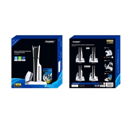 PS5 Slim ve Tüm Modeller için Multi Fonksiyon Soğutma ve Şarj Ünitesi Uyumlu TP5-3557