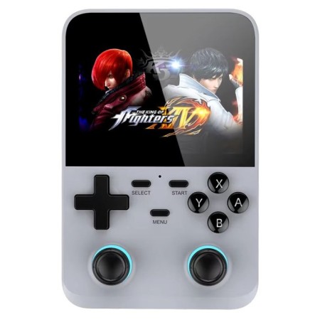 D007 Plus Android Taşınabilir Retro El Atarisi Game 64 GB HD IPS 3.5 Ekran -10.000+ Oyunlu Gri