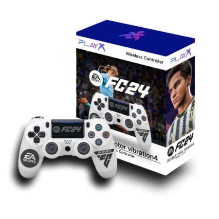 KONSOL PLUS PS4 DUALSHOCK 4 KABLOSUZ  FC 24 BEYAZ DESENLİ
