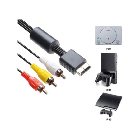 Playstation 2-3 Ps2-Ps3 Av Kablosu Görüntü Aktarım Kablosu
