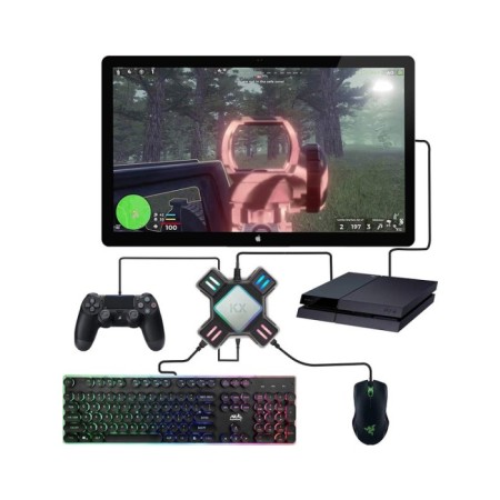 Kx Xbox  Ps4 Ps3 Oyun Denetleyicisini Klavye ve Fare Çevirici