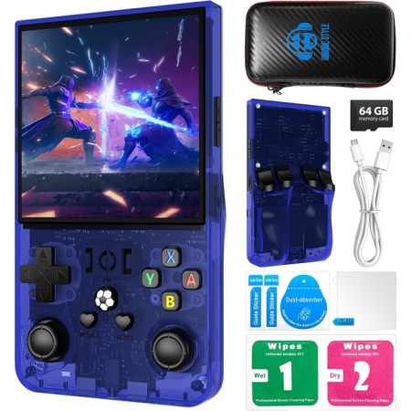 Konsol Plus R36S Max Retro El Oyun Konsolu 4.0'' IPS Ekranlı 18.000 Oyunlu