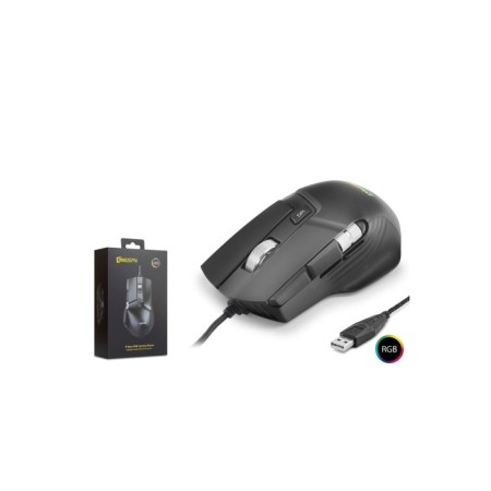 Mkespn X13 Gaming Mouse Kablolu 12400 Dpi 10 Tuş Makro Rgb Oyuncu Mouse Siyah