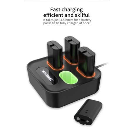 Xbox 8. ve 9. Nesil Kollar İle Uyumlu Batarya Kit Seti 1200 mAh 4'lü Batarya DOBE-TYX-1615