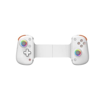 BSP D8 PRO RGB Telefon Tablet P3 P4 Android IOS için Bluetooth 5.2 Joystick Gamepad Beyaz