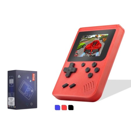 NODAR ND761 Retro Mini Arcade El Oyun Konsolu 400 in 1 Dahili Oyunlu Kırmızı