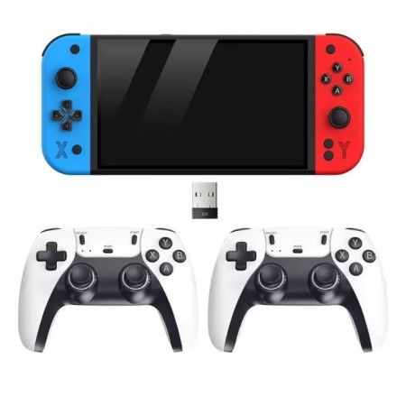 G90 Taşınabilir El Oyun Konsolu, 7 İnç 1024 x 600 HD Ekranlı 2 Kollu Tv Bağlantılı  64 GB